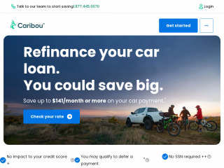 caribou.com screenshot