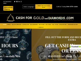 cashforgoldanddiamonds.com screenshot