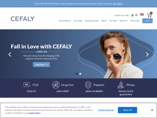 cefaly.com screenshot