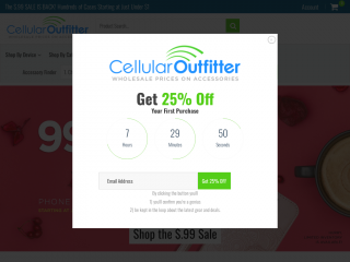 cellularoutfitter.com screenshot