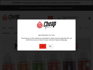 cheapejuice.com screenshot