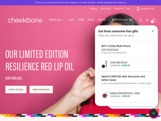 cheekbonebeauty.com screenshot