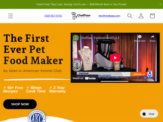 chefpaw.com screenshot