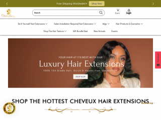 cheveuxluxury.com screenshot