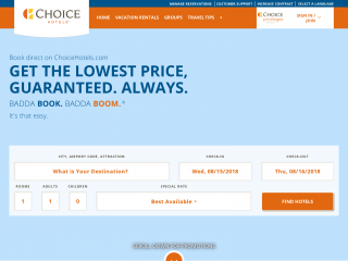 choicehotels.com screenshot