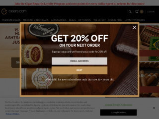 cigars.com screenshot