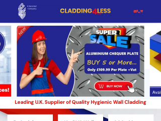 cladding4less.com screenshot