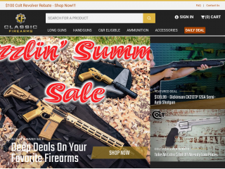 classicfirearms.com screenshot