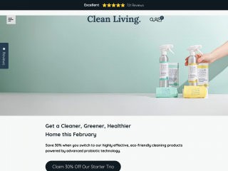 cleanlivingint.com screenshot