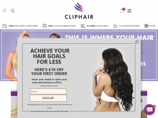 cliphair.co.uk screenshot