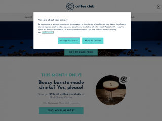 coffeeclub.co.uk screenshot