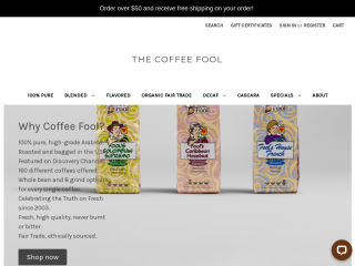 coffeefool.com screenshot