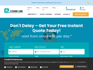 compareyourparkingdeals.co.uk screenshot
