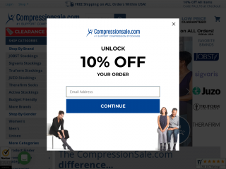 compressionsale.com screenshot