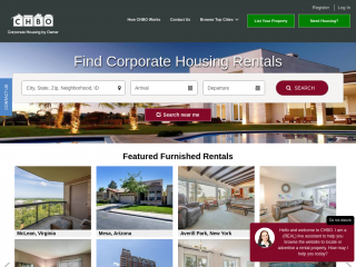 corporatehousingbyowner.com screenshot