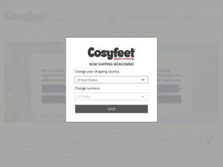 cosyfeet.com screenshot