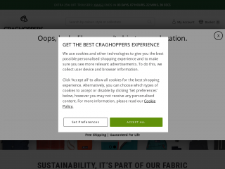 craghoppers.com screenshot