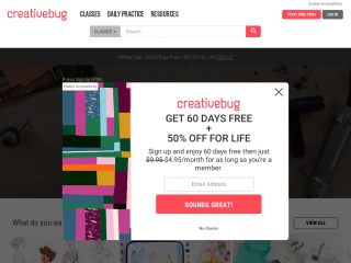 creativebug.com screenshot