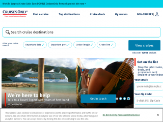 cruisesonly.com screenshot