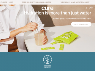 curehydration.com screenshot