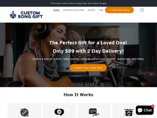 customsonggift.com screenshot