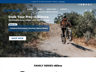cykebikes.com screenshot
