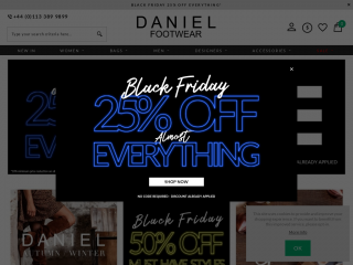 danielfootwear.com screenshot