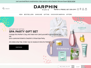 darphin.com screenshot
