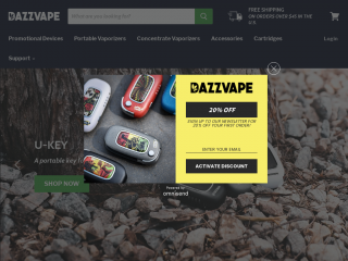 dazzvape.com screenshot