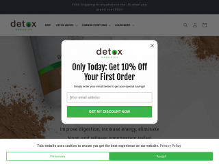 detoxorganics.com screenshot