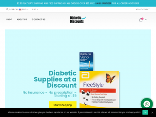 diabeticdiscounts.com screenshot