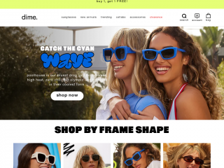 dimeoptics.com screenshot