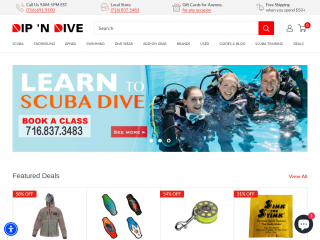 dipndive.com screenshot