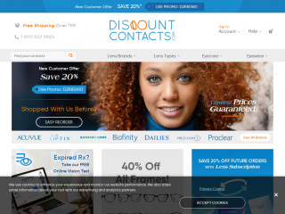 discountcontactlenses.com screenshot