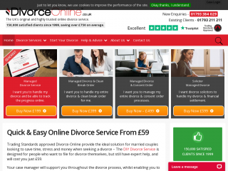 divorce-online.co.uk screenshot