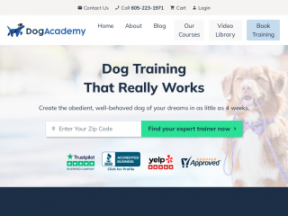 dogacademy.org screenshot