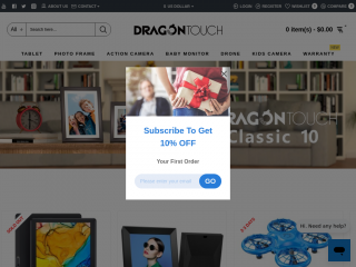 dragontouch.com screenshot