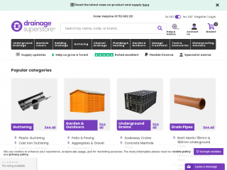 drainagesuperstore.co.uk screenshot