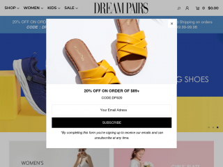 dreampairshoes.com screenshot
