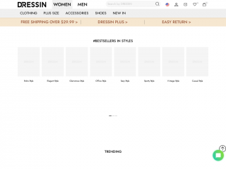 dressin.com screenshot