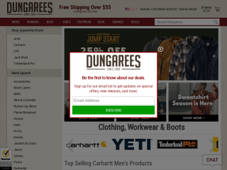dungarees.com screenshot