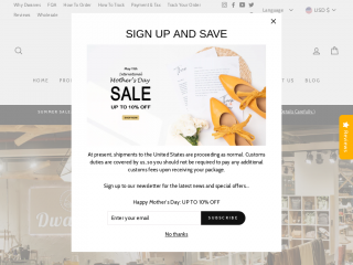 dwarvesshoes.com screenshot