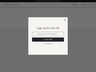 easystandardapparel.com screenshot