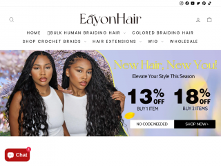 eayonhair.com screenshot