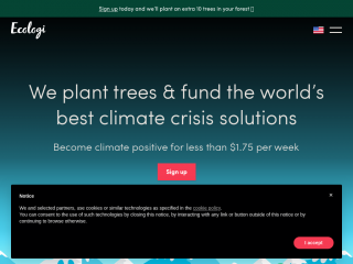 ecologi.com screenshot