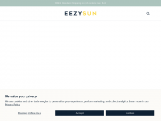 eezysun.com screenshot