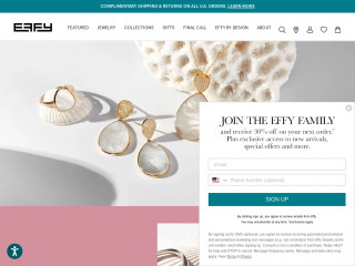 effyjewelry.com screenshot