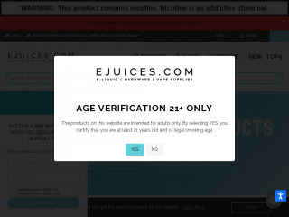 ejuices.com screenshot