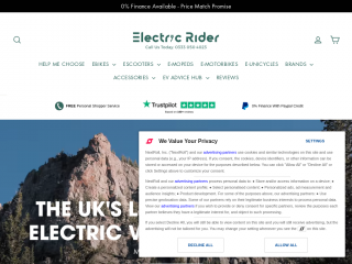 electricrider.co.uk screenshot