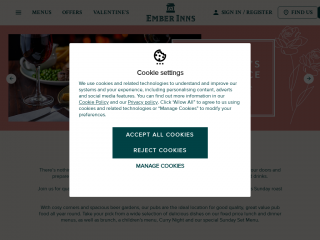 emberinns.co.uk screenshot